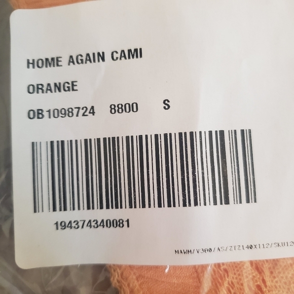 Free People new with tag Home Again crop cami size S new in bag - Picture 4 of 4